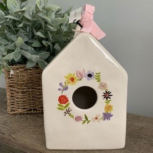 Rae Dunn Floral Bloom Birdhouse